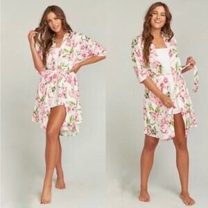 Show Me Your Mumu Brie Floral Robe cottagecore Floral OS Bridal Spring Wedding